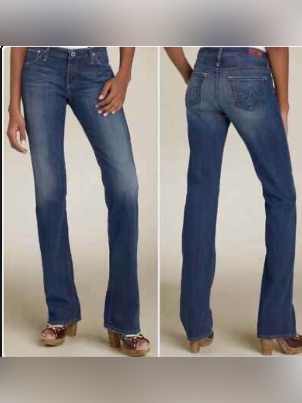 AG “The Kiss” Classic Medium Wash Blue Straight Leg Jeans - 28R